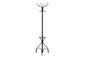 18" X 18" X 70" Black  Metal  Coat Rack