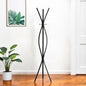 72" Black Metal Coat Rack