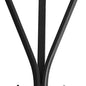 72" Black Metal Coat Rack