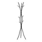 74" Black Metal Modern Tree Branch Coat Rack