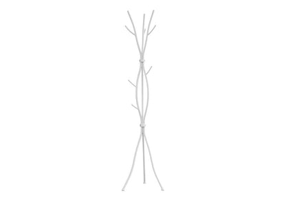 74" White Metal Modern Tree Branch Coat Rack