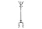 21" X 21" X 74" Black  Metal  Coat Rack