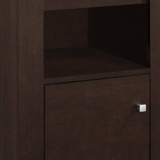 24" Espresso Wood Nightstand
