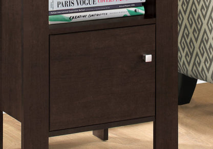 24" Espresso Wood Nightstand