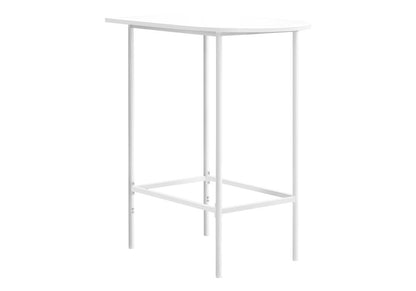 24" White Free Form Manufactured Wood Bar Table
