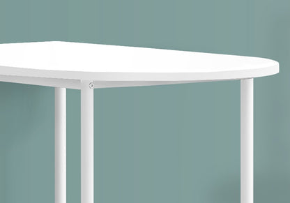 24" White Free Form Manufactured Wood Bar Table
