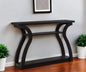 47" Espresso Floor Shelf Console Table With Storage