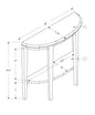 33" Deep Taupe End Table With Shelf