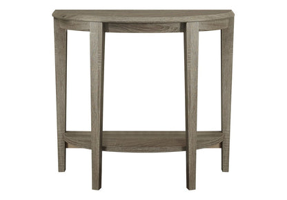 33" Deep Taupe End Table With Shelf
