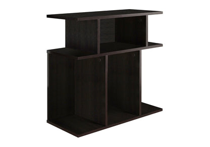 24" Brown Wood End Table With 6
