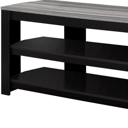 42" Brown Open Shelving TV Stand