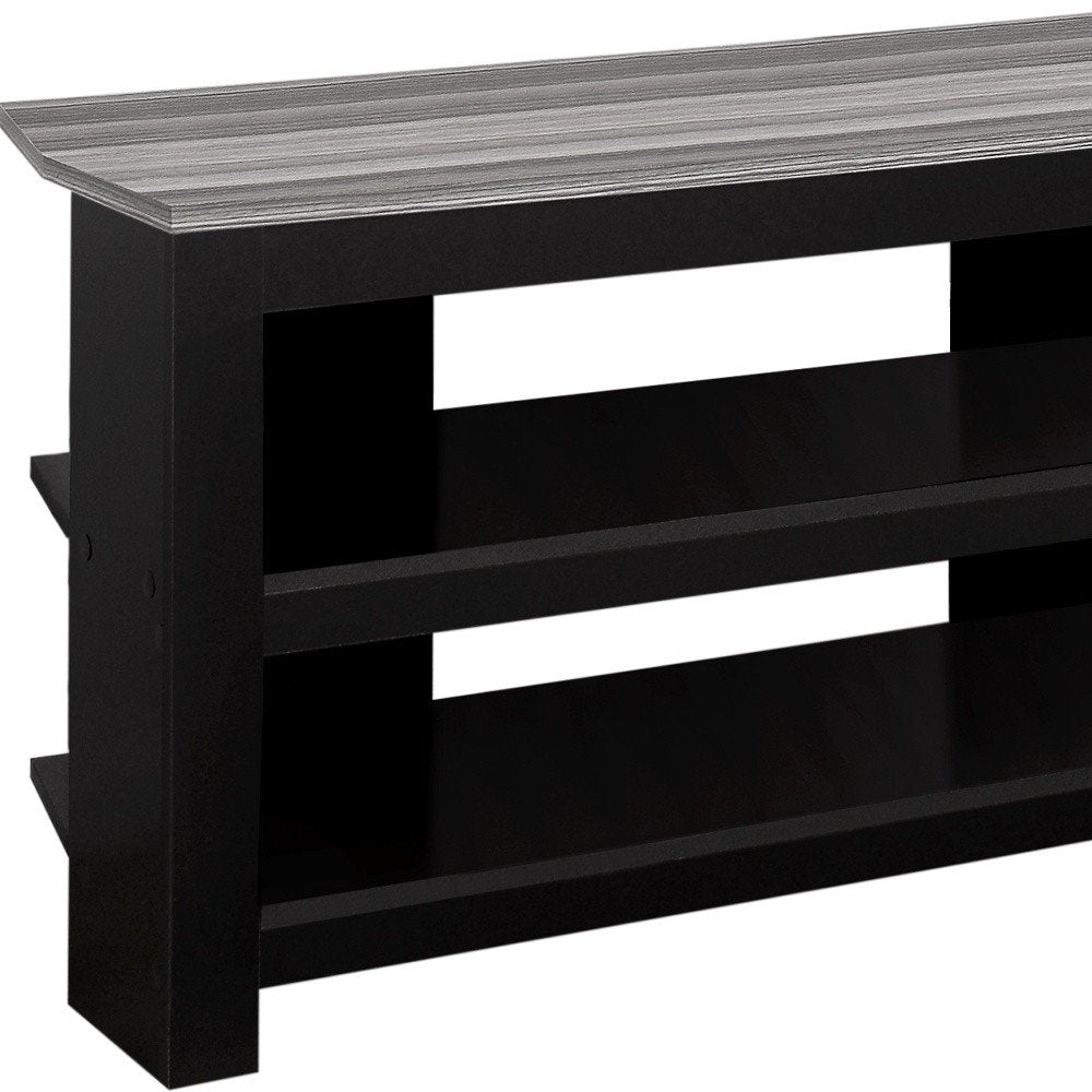 42" Brown Open Shelving TV Stand