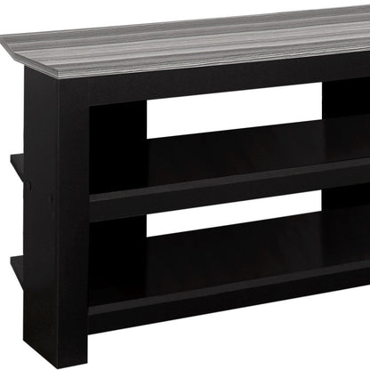 42" Brown Open Shelving TV Stand