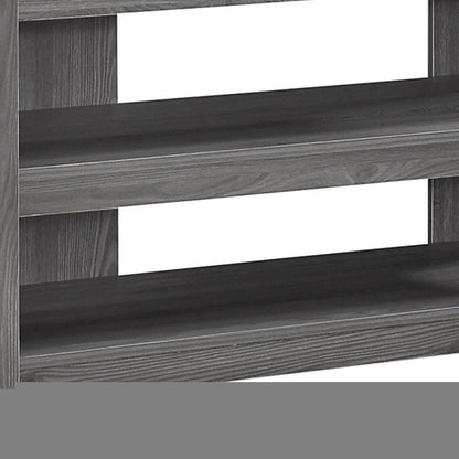 42" Ash Gray Open Shelving TV Stand