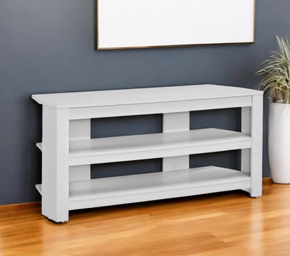 42" White Open shelving TV Stand