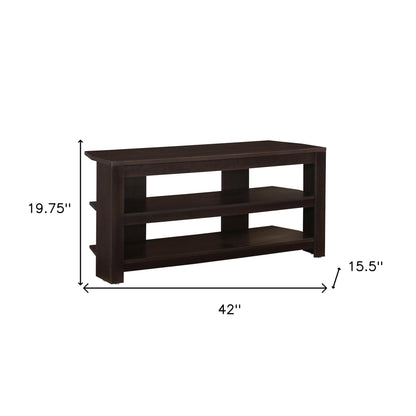 42" White Open shelving TV Stand