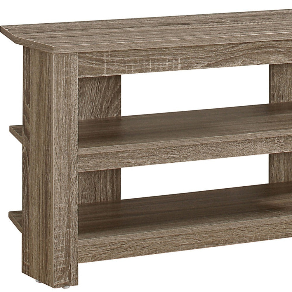 42" White Open shelving TV Stand