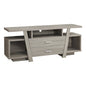 60" Deep Taupe Open Shelving TV Stand