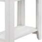 22" Deep Taupe End Table With Shelf