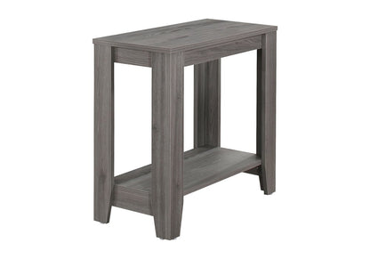 24" Gray Console Table With Storage