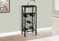 41" Black Stainless Steel Wine Rack