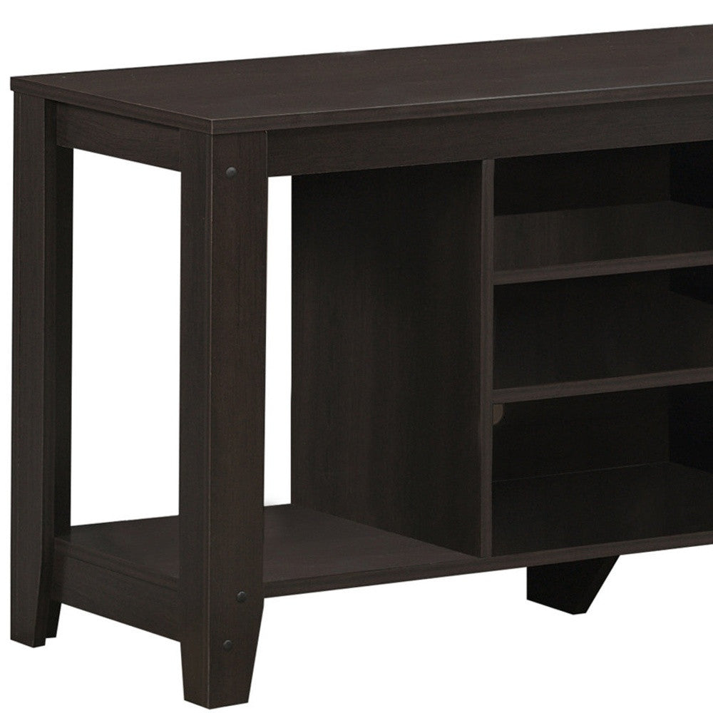 48" Deep Taupe Open Shelving TV Stand