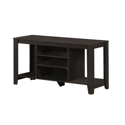 48" Deep Taupe Open Shelving TV Stand