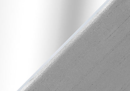 24" Silver Glass Round End Table