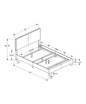 Brown Solid Wood Twin Upholstered Faux Leather Bed Frame