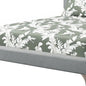 Gray Solid Wood Queen Upholstered Linen Bed Frame with Nailhead Trim