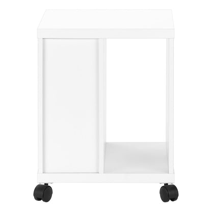 17.75" X 17.75" X 23" White Particle Board Hollow Core 2 Drawers  Office Cabinet
