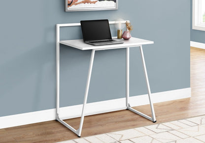 30" White and Gray Computer Desk