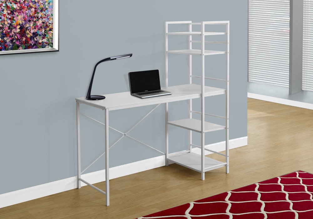 47" White Computer Desk