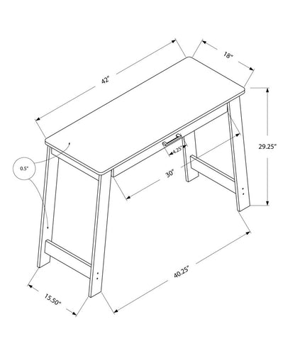 42" Brown Computer Desk