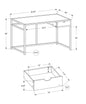 20" Black Computer Desk