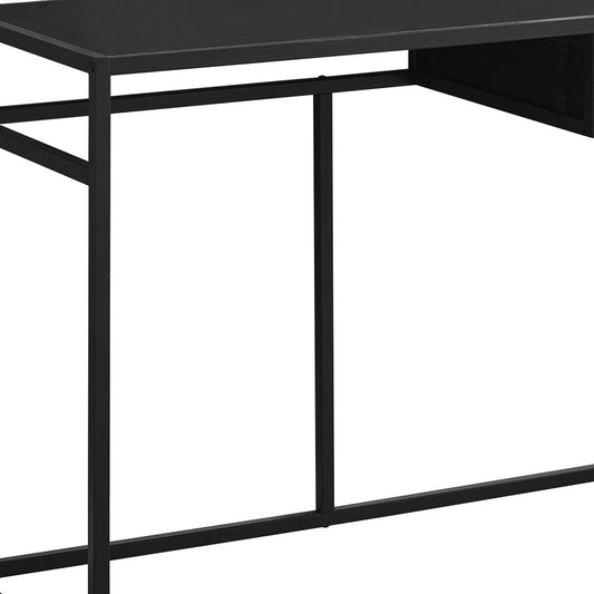 20" White and Silver Computer Desk