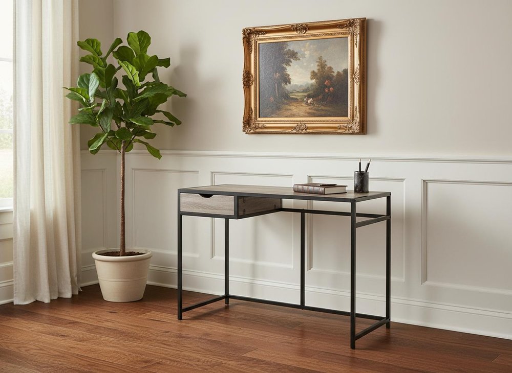 20" Black Computer Desk