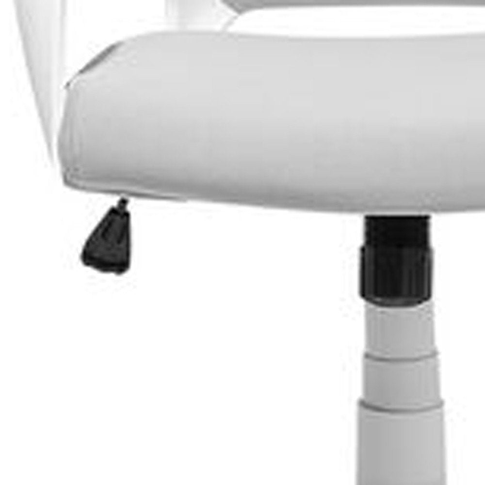 Black Adjustable Height Swivel Rolling Executive Office Chair