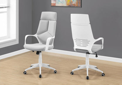 Black Adjustable Height Swivel Rolling Executive Office Chair