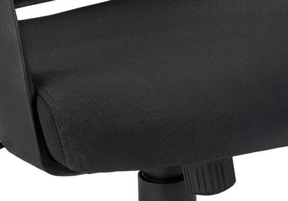 Gray Fabric Tufted Seat Swivel Adjustable Executive Chair Fabric Back Plastic Frame
