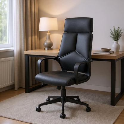 Gray Fabric Tufted Seat Swivel Adjustable Executive Chair Fabric Back Plastic Frame