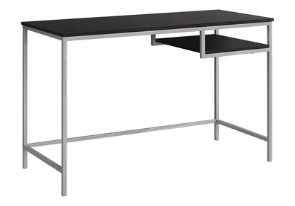 22" White and Silver Computer Desk