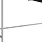 48" White and Silver Computer Desk