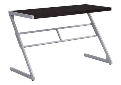 22" White and Silver Computer Desk
