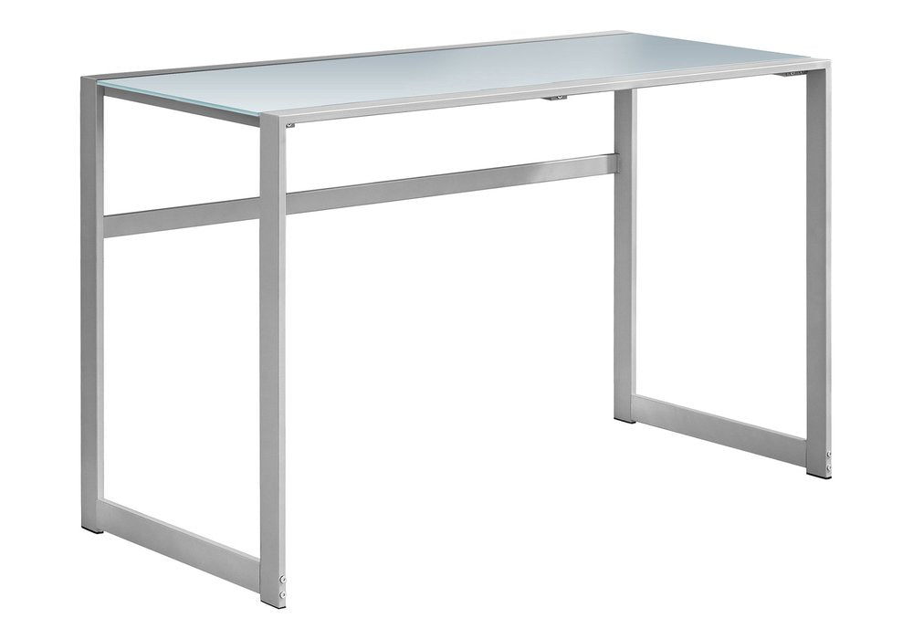 22" Black Glass Computer Desk