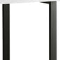 47" Gray and Black Computer Desk With Three Drawers