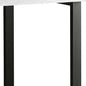 47" Gray and Black Computer Desk With Three Drawers