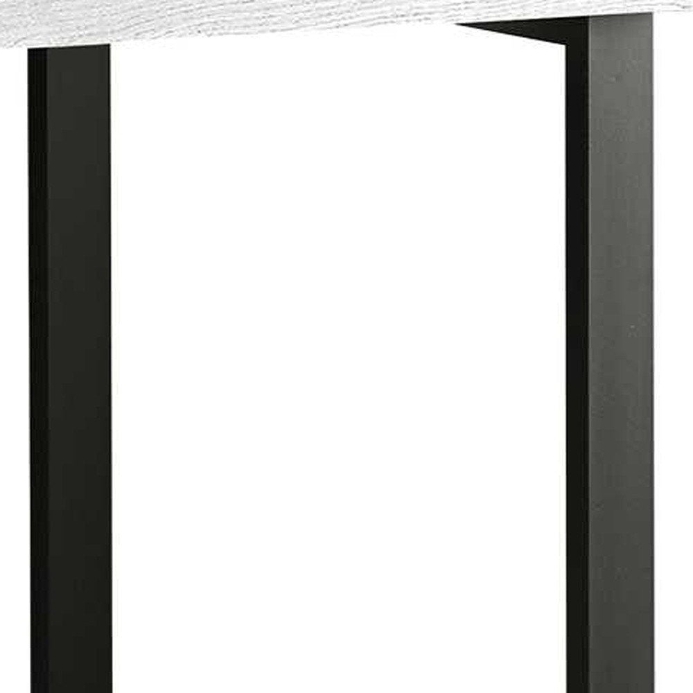 47" Taupe and Black Computer Desk With Three Drawers