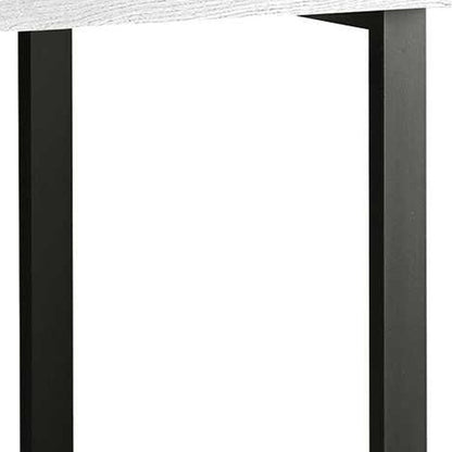 47" Taupe and Black Computer Desk With Three Drawers