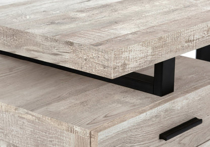 47" Gray and Black Computer Desk With Three Drawers